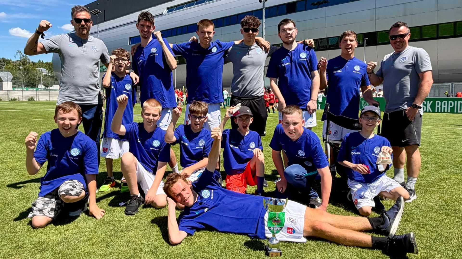 CP futbalisti úspešne reprezentovali Slovensko vo Viedni