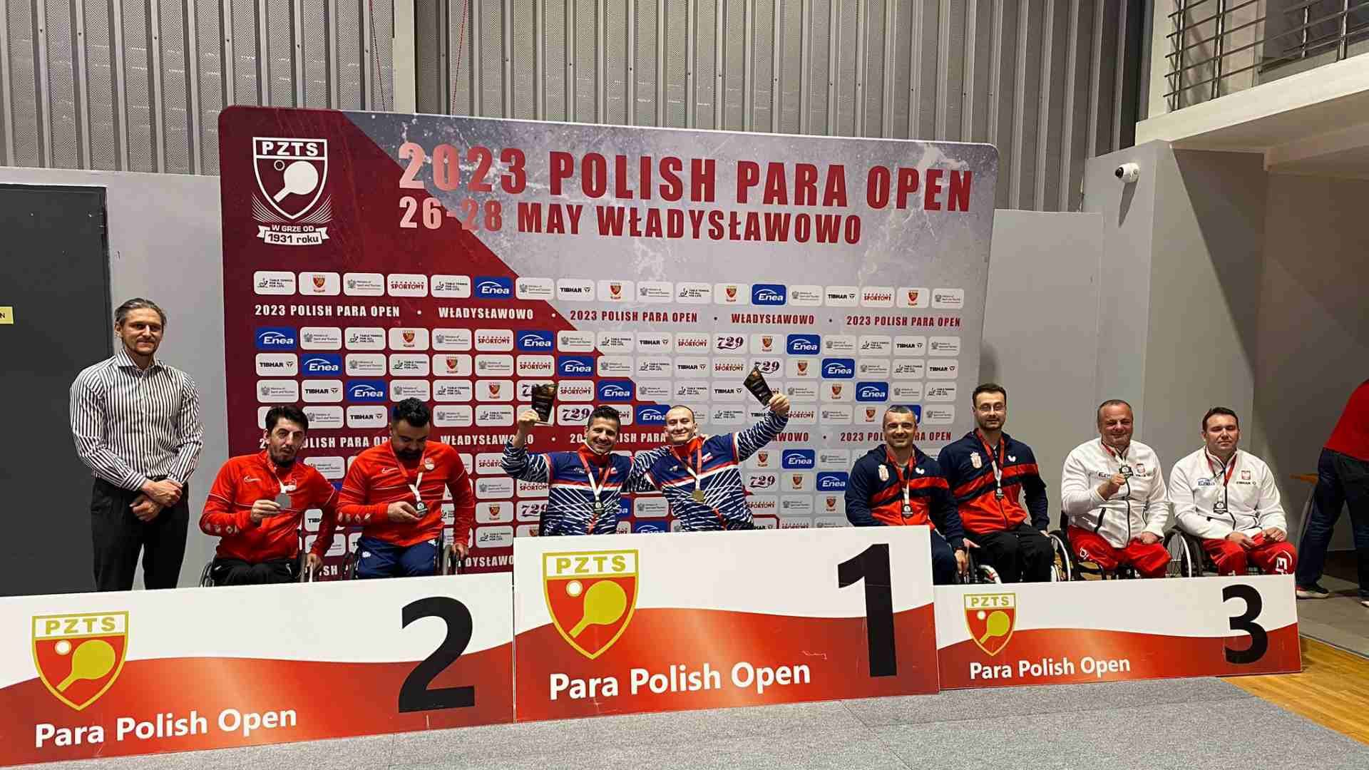 Z Poľska priniesli parastolní tenisti zlato a bronz